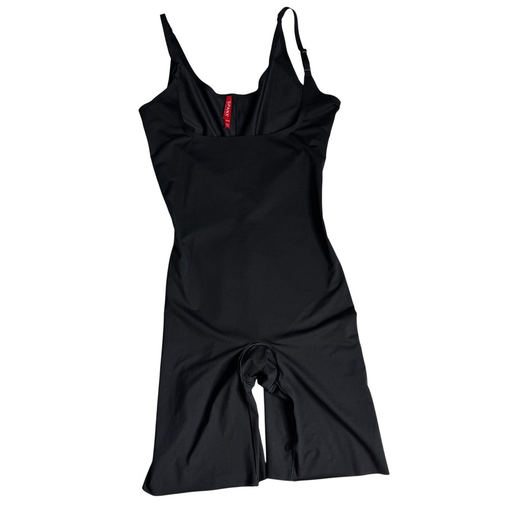 Spanx Thinstincts 2.0 Open Bust Mid Thigh Bodysuit Shapewear Short Womens Medium